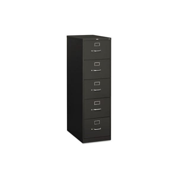 HON, 310 SERIES FIVE-DRAWER FULL-SUSPENSION FILE, LEGAL, 18.25W X 26.5D X 60H, CHARCOAL
